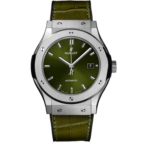 Hublot Classic Fusion Green Dial Titanium 42MM Automatic 